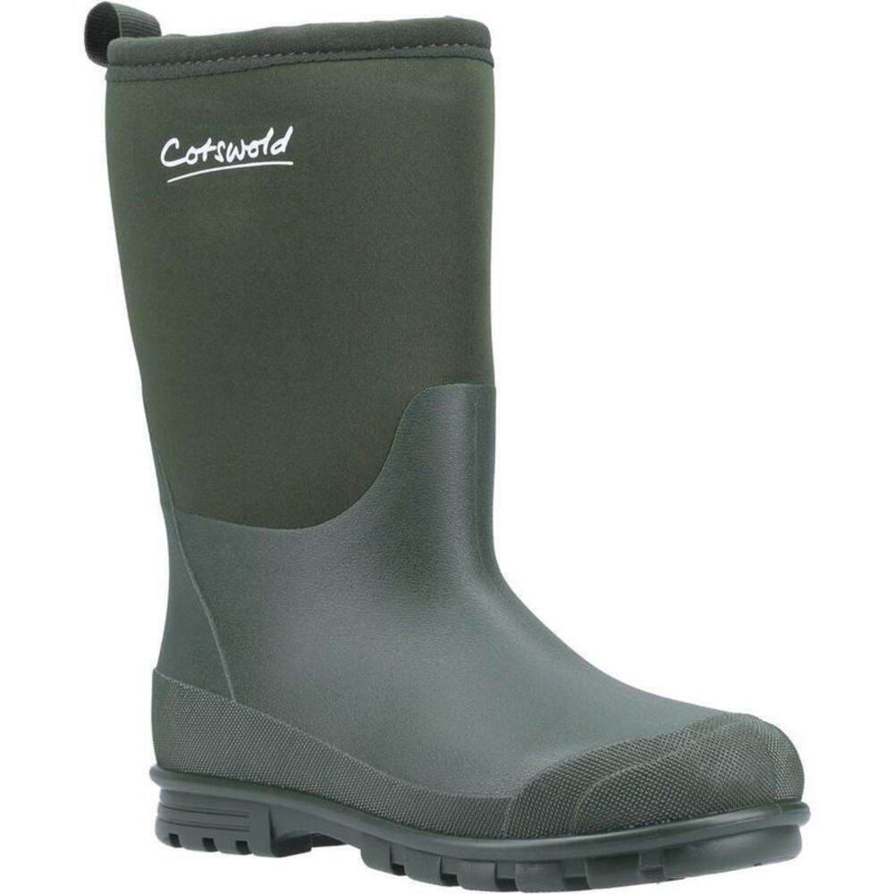 Cotswold Childrens/Kids Hilly Neoprene Galoshes / Green